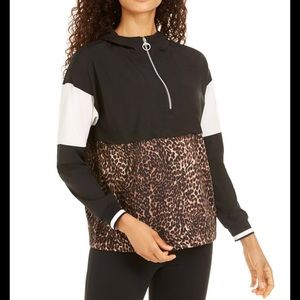 Calvin Klein Women's Performance Colorblocked Half Zip Hoodie